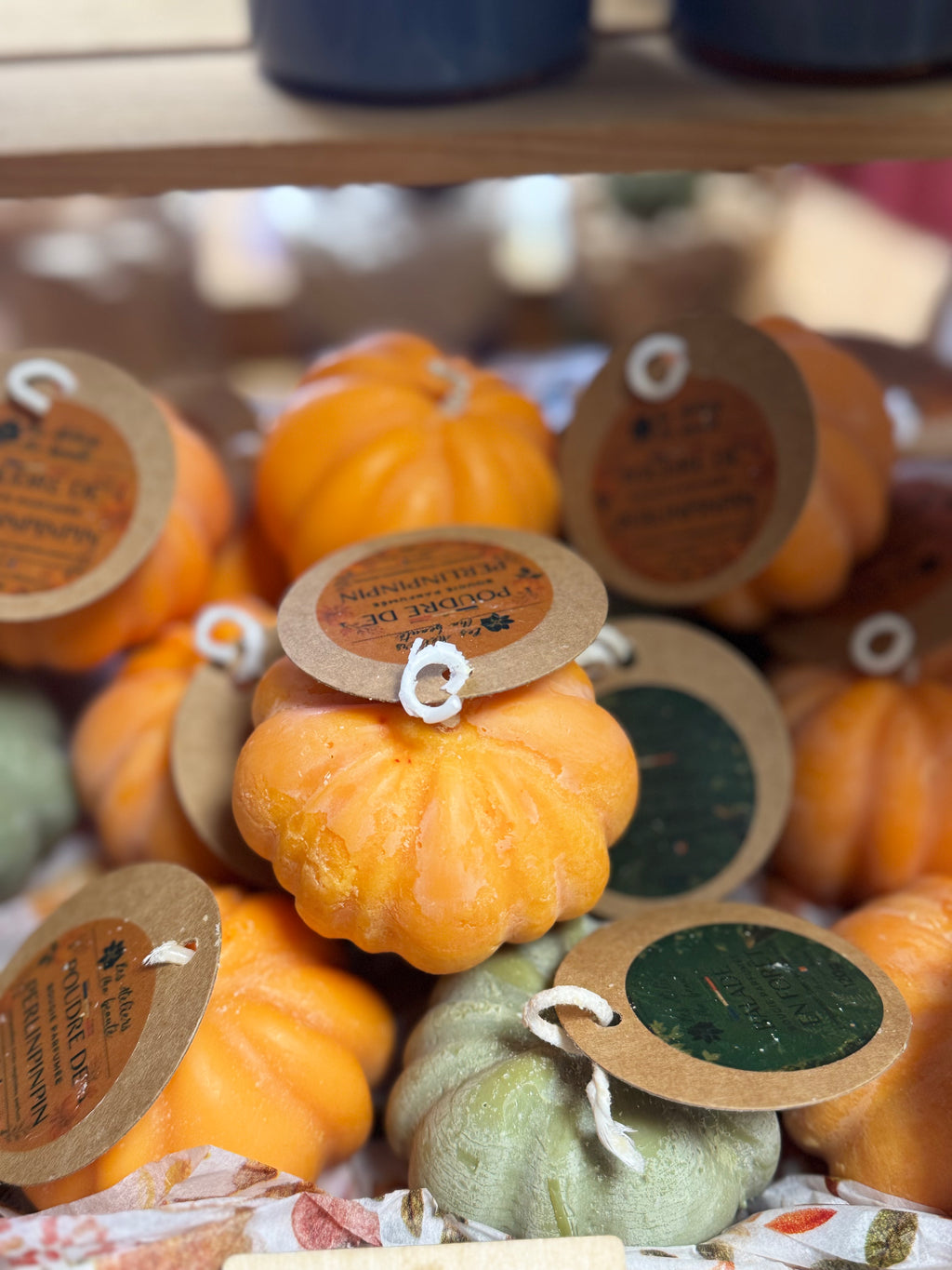 Bougie moulée Citrouille - Automne